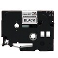 Brother® TZE 0.35(W) Industrial Label Tape; Black On White