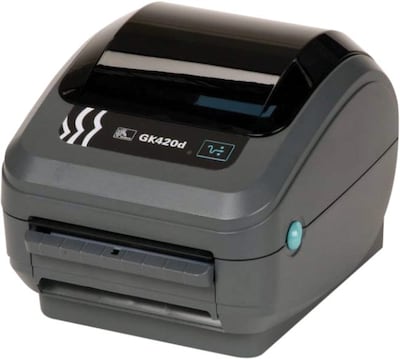 Zebra Technologies® GK420 DT 203 dpi Desktop Printer 6(H) x 6.8(W) x 8.3(D)
