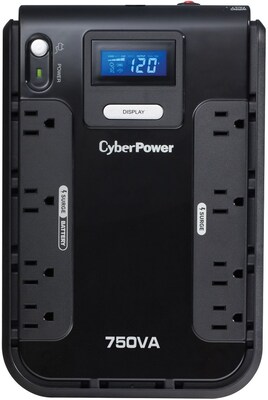 Cyberpower® Intelligent LCD Series Standby 750 VA UPS