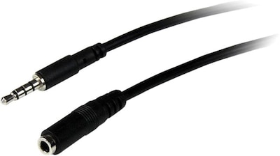 Startech MUHSMF2M TRRS Headset Extension Cable; Black