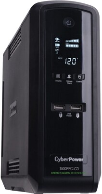 Cyberpower® CP1500PFCLCDTAA Line Interactive 1.5 kVA TAA UPS System