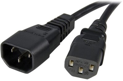 Startech Computer Power Extension Cord; 14 AWG; 3 ft (L)