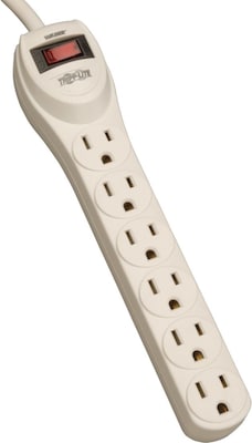 Tripp Lite PS-6 Power Strip With 4' Cord; 6 Outlets