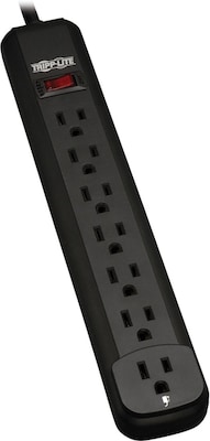 Tripp Lite PS-712B Power Strip With 12 Black Cord; 7 Outlets