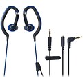 Audio-Technica ATH-CKP200BL Mini-Stereo SonicSport In-Ear Headphone, Blue (ATH-CKP200BL)