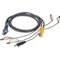 Iogear® Micro-Lite™ G2L5302U Bonded All-in-One USB KVM Cable; 6(L)