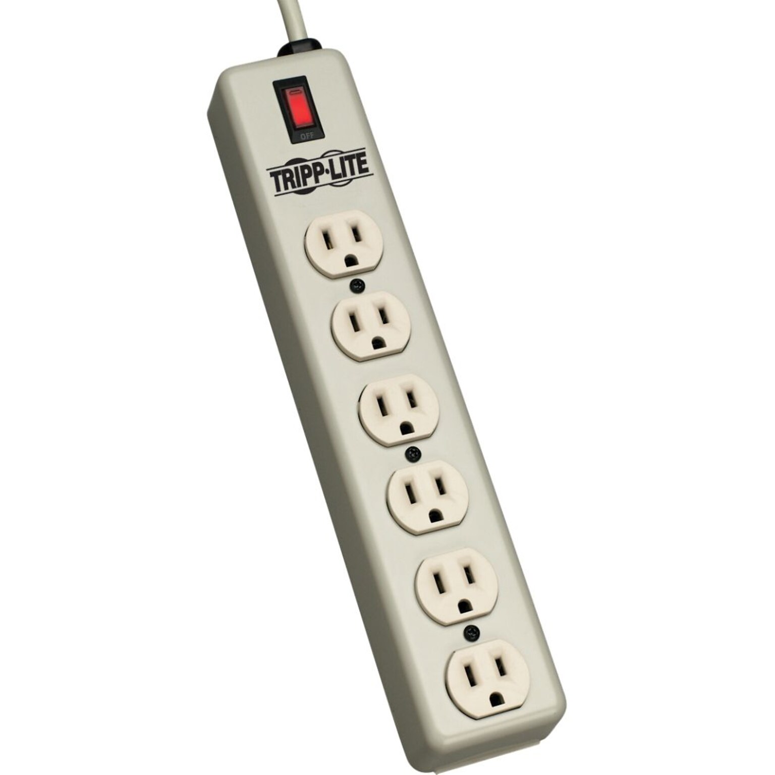 Tripp Lite 6SPDX Power Strip With Illuminated Master Switch With 6 Beige Cord; 6 Outlets