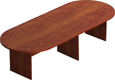 Offices To Go Laminate Racetrack Conference Table, American Dark Cherry, 29 1/2H x 120W x 48D