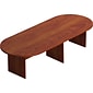 Offices To Go Laminate Racetrack Conference Table, American Dark Cherry, 29 1/2"H x 120"W x 48"D