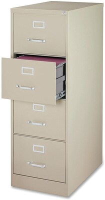 Lorell Commercial Grade 28.5 Legal-size Vertical Files, Putty
