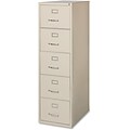 Lorell Commercial Grade 28.5 Legal-size Vertical Files, Putty, 18 x 28.5 x 61.8