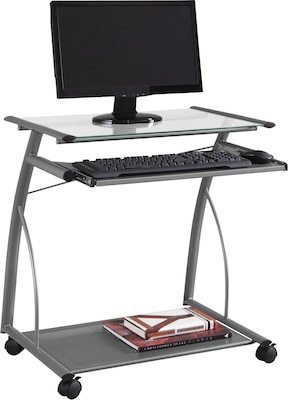 Easy 2 Go 27 Computer Desk, Silver (951534-CC)