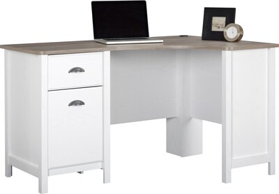 Ameriwood® Dover Desk, Federal White/Sonoma Oak (9383306EXSTP)