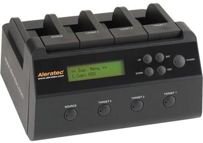 Aleratec® 350117 Standalone 1:3 Copy Dock HDD Duplicator; USB 3.0 Interface
