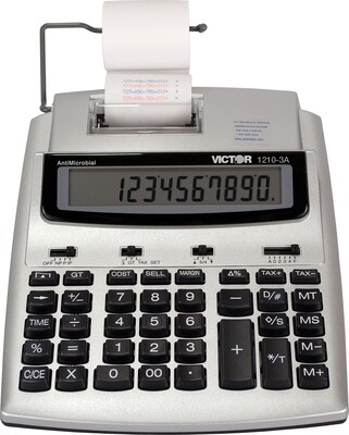 Victor® 1210-3A Commercial 10 Digit Printing Calculator with Built-In  Protection