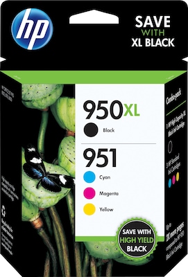 HP 950XL 951XL Combo Pack Ink Cartridges (Black Cyan Magenta Yellow) 4