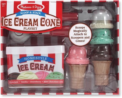 Melissa & Doug Scoop & Stack Ice Cream Cone Playset (4087)
