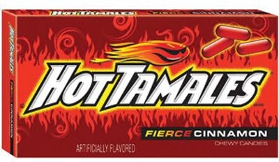 Hot Tamales Fierce Cinnamon Chewy Candy, 5 oz, 12/Box (219-00046)