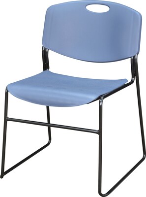 Regency Zeng Metal/Polypropylene Stack Chair, Blue (4400BE)