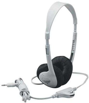 Califone® Ergoguys 3060AV Multimedia Stereo Headphone, Beige
