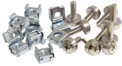 Startech CABSCREWM5 ing Screws and Cage Nuts For Server Rack Cabinet, 50/Pack