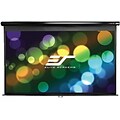 Elite Screens™ Manual Series 84 Pull Down Wall and Ceiling Projector Screen; 16:9; Black Casing