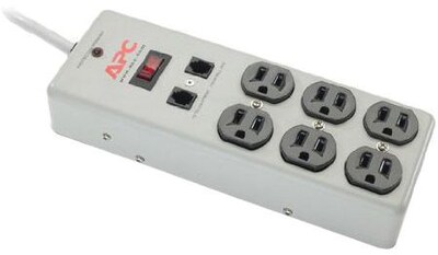 APC® Essential SurgeArrest 6-Outlet 540 Joule Surge Suppressor With 10 Cord