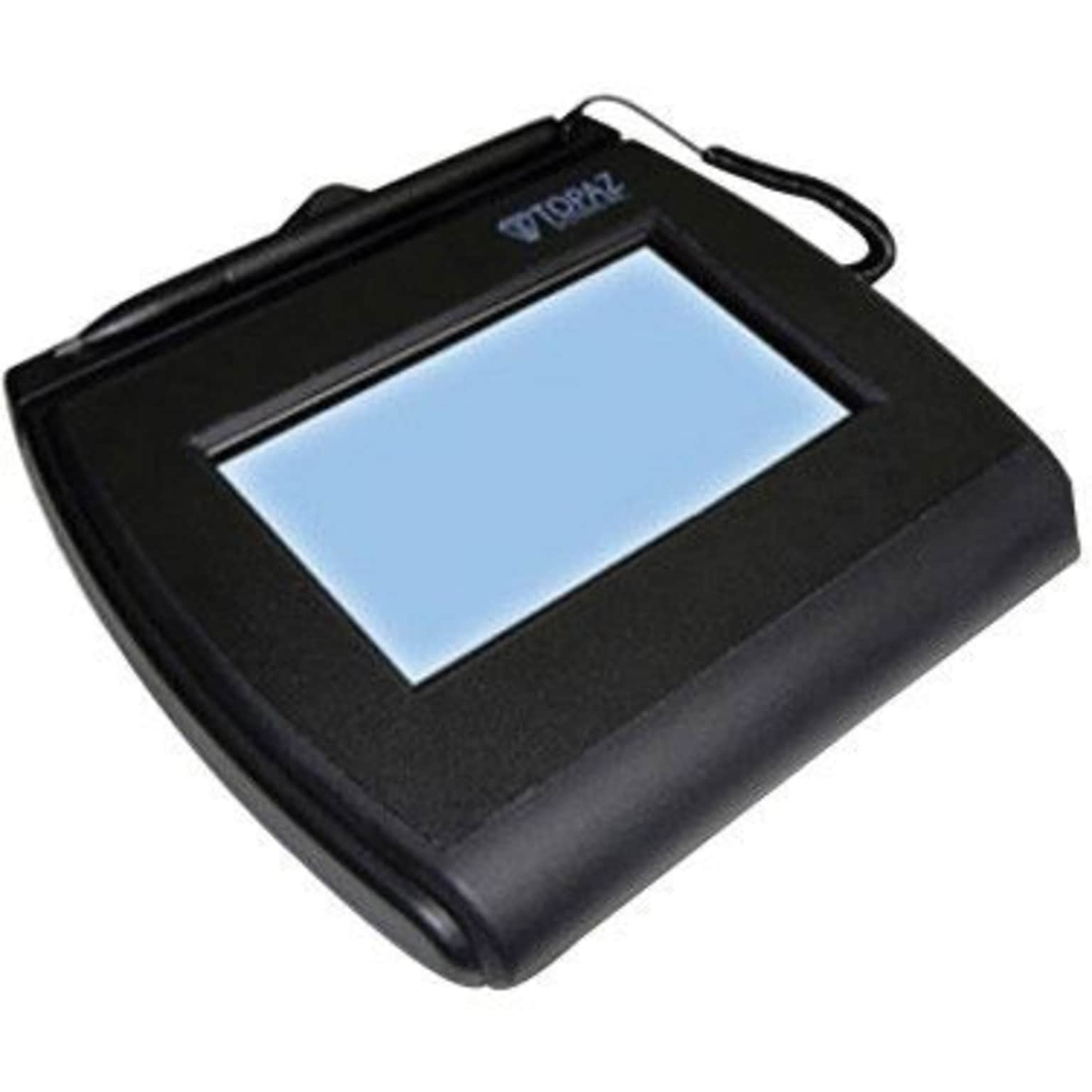 Topaz SignatureGem T-L755 4x3 LCD Signature Capture Pad; Dual Serial/USB (T-LBK755-BHSB-R)