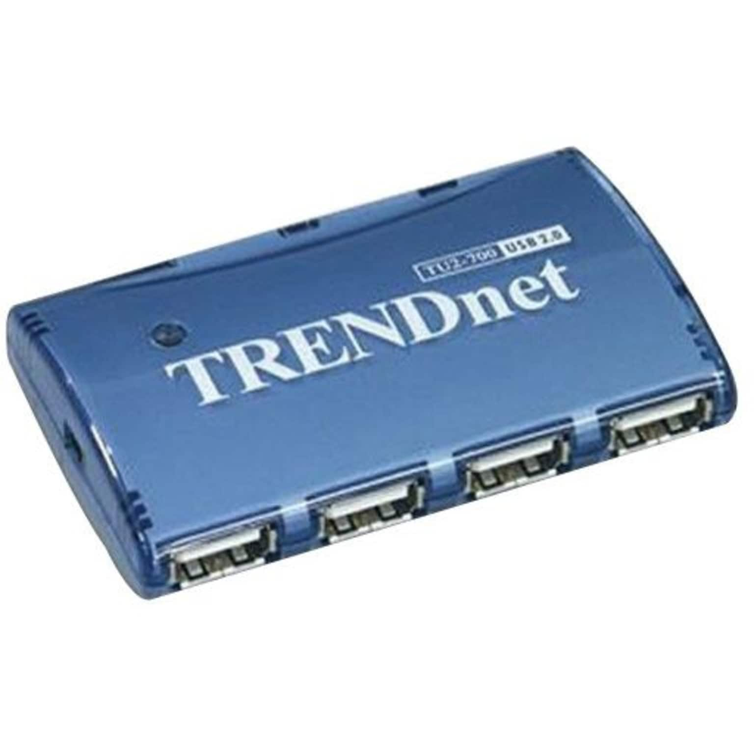 TRENDnet® TU2-700 7-Port High Speed USB Hub With Power Adapter