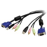 Startech 4-in-1 USB VGA KVM Cable With Audio and Microphone; 10(L)