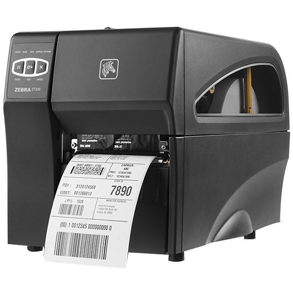 Zebra Technologies® ZT220 TT 203 dpi Industrial Printer 10.9(H) x 9 1/2(W) x 17(D)