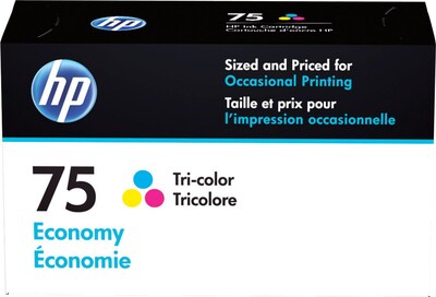 HP 75 Tri-Color Economy Ink Cartridge (B3B21AN)