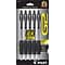 Pilot G2 Retractable Gel Pens, Ultra Fine Point, Black Ink, 5/Pack (31306)