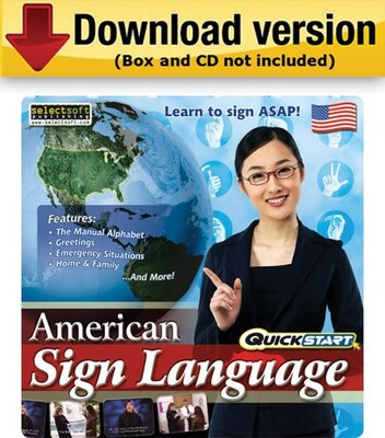 SelectSoft QuickStart American Sign language for Windows (1-User) [Download]