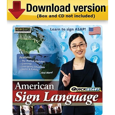 SelectSoft QuickStart American Sign language for Windows (1-User) [Download]