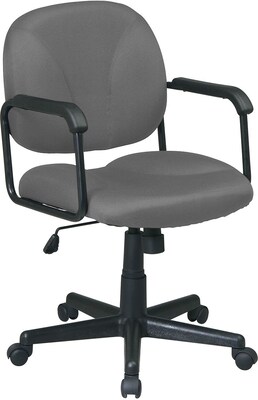 Office Star Work Smart Fabric Mid-back Executive Chair, Gray (EX3301-226)