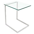 Lumisource Zenn Glass End Table, 22 x 16 x 19 1/4