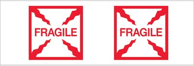 Tape Logic™ 2 x 55 yds. Pre Printed Fragile (Box) Carton Sealing Tape, 6/Pack