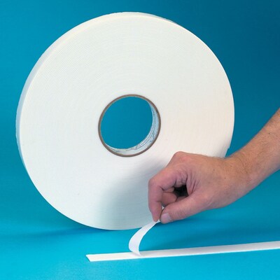 Tape Logic™ 3/4 x 36 yds. x 1/8 Double Coated Foam Tape, White, 2/Pack
