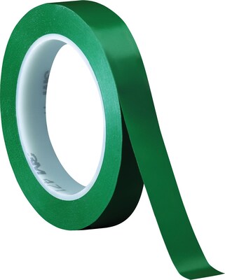 3M™ 1/2 x 36 yds. Solid Vinyl Safety Tape 471, Green,  3/Pack