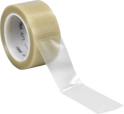 3M 471 Safety Tape, 2 x 36 yds., Clear, 3/Pack (T9674713PKC)
