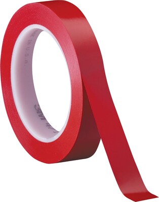 3M™ 1/2 x 36 yds. Solid Vinyl Safety Tape 471, Red, 3/Pack