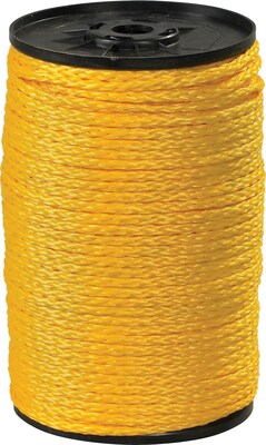 Partners Brand Polypropylene/PP Rope, .187 x 1000 ft., Yellow (TWR113)