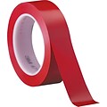 3M™ 1 x 36 yds. Solid Vinyl Safety Tape 471, Red, 3/Case