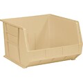 Partners Brand 18 x 16 1/2 x 11 Plastic Stack and Hang Bin Quill Brand, Ivory, 3/Case