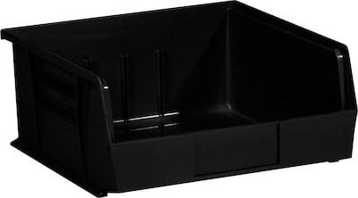 Quill Brand® 10-7/8 x 11 x 5 Plastic Stack and Hang Bins, Black, 6/Ct (BINP1111K)