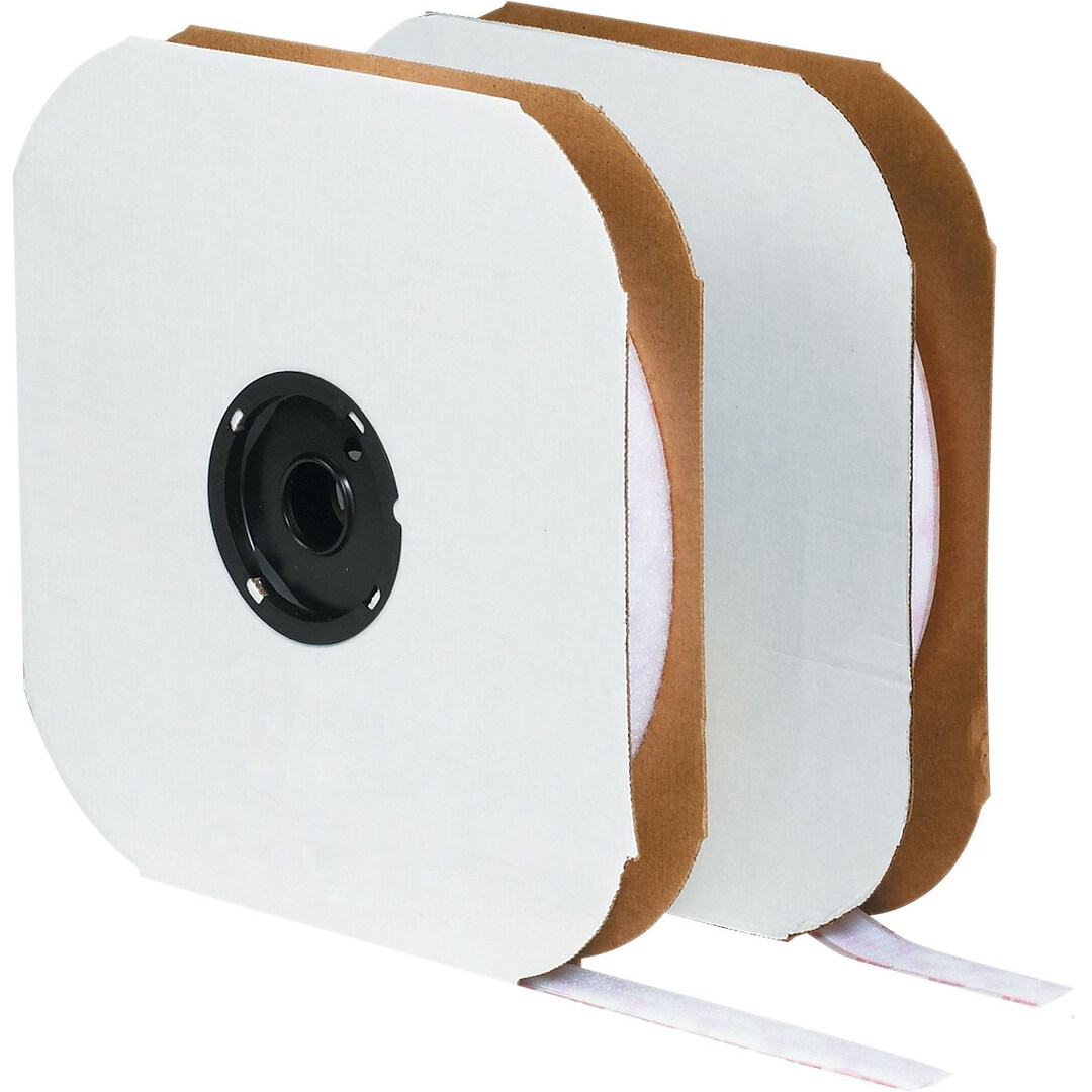 Black VELCRO BRAND VEL138 2"x75' Tape Individual Strips Loop 