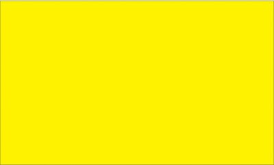 Tape Logic 5 x 3 Rectangle Inventory Label, Fluorescent Yellow, 500/Roll