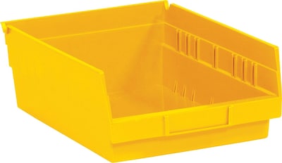 Quill Brand® Stack and Hang 34.29 Qt. Storage Bin, Blue, 4/Case (BINP1811B)