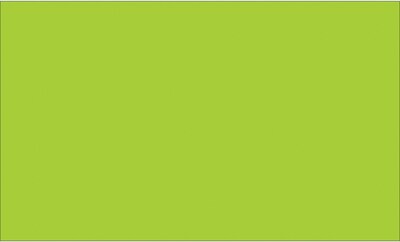 Tape Logic 3 x 9 Rectangle Inventory Label, Fluorescent Green, 250/Roll